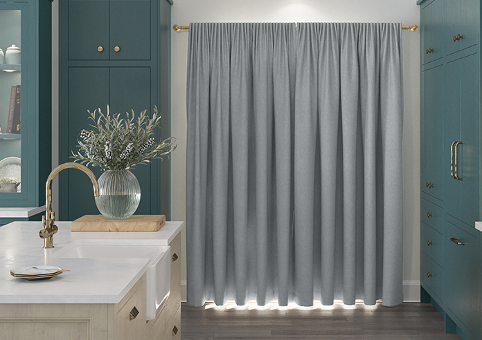 Delicate Chevron, Dark Blue - Made to Measure Curtains - Image 7